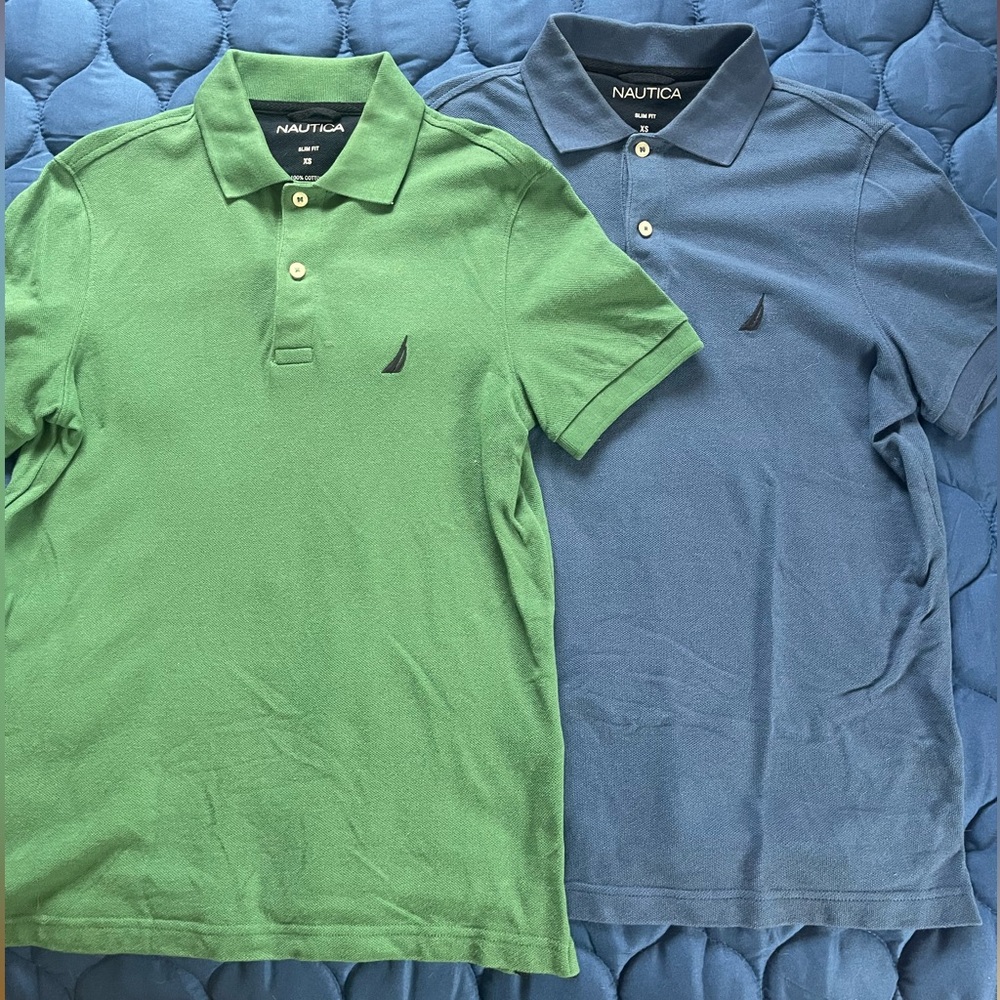 Two Men’s Nautica Polos XS